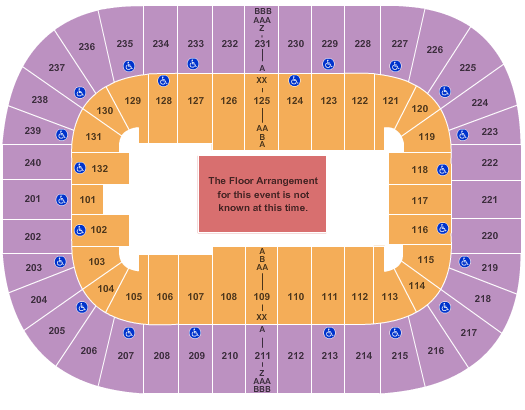 Greensboro Coliseum PBR Seating Chart